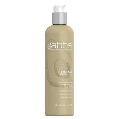 ABBA Pure Style Gel Medium Hold with Mica Crystals & Avocado, 6 fl oz Avelisse