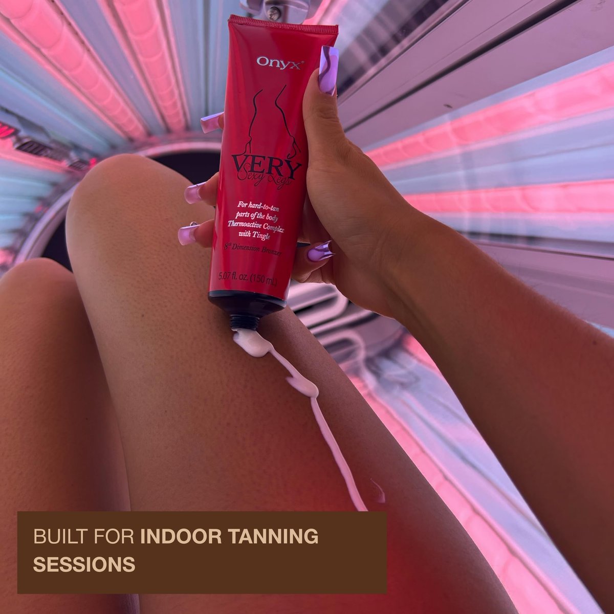 Onyx Very Sexy Legs Tingle Bronzer - Warming Tan Lotion for Legs & Hard-to-Tan Areas, DHA & Erythrulose, 5.07 oz - görsel 5