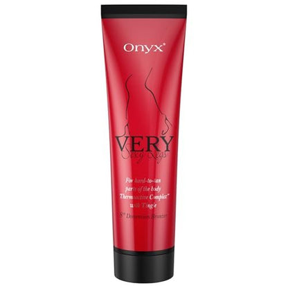 Onyx Very Sexy Legs Tingle Bronzer - Warming Tan Lotion for Legs & Hard-to-Tan Areas, DHA & Erythrulose, 5.07 oz