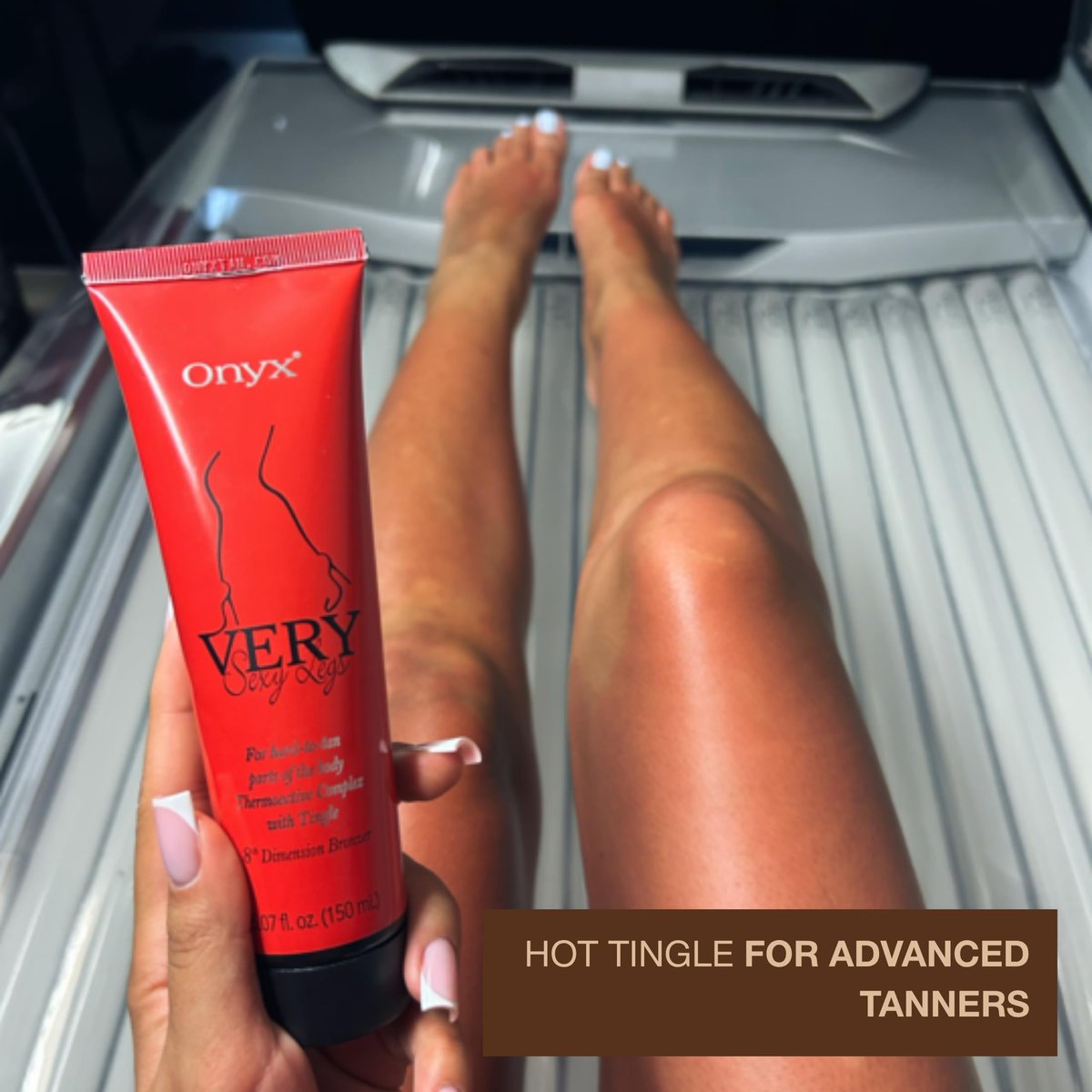 Onyx Very Sexy Legs Tingle Bronzer - Warming Tan Lotion for Legs & Hard-to-Tan Areas, DHA & Erythrulose, 5.07 oz - görsel 7