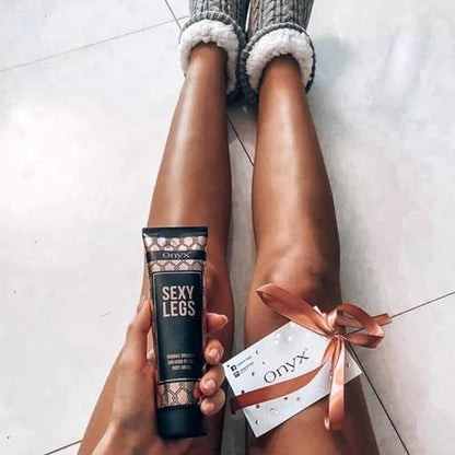 Onyx Sexy Legs Indoor Tanning Lotion with Bronzer - Double Bronzing for Perfectly Tanned Legs & Hard-to-Tan Areas - Fast-Absorbing, Anti-Orange Formula, 5.07 Fl Oz