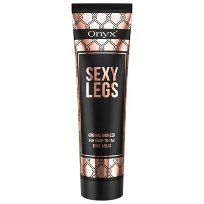 Onyx Sexy Legs Indoor Tanning Lotion with Bronzer - Double Bronzing for Perfectly Tanned Legs & Hard-to-Tan Areas - Fast-Absorbing, Anti-Orange Formula, 5.07 Fl Oz