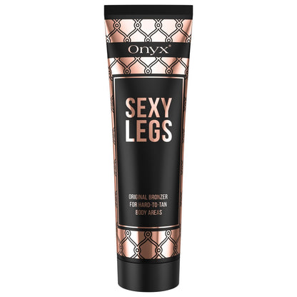 Onyx Sexy Legs Indoor Tanning Lotion with Bronzer - Double Bronzing for Perfectly Tanned Legs & Hard-to-Tan Areas - Fast-Absorbing, Anti-Orange Formula, 5.07 Fl Oz