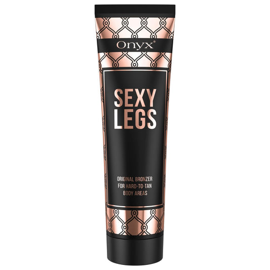 Onyx Sexy Legs Indoor Tanning Lotion with Bronzer - Double Bronzing for Perfectly Tanned Legs & Hard-to-Tan Areas - Fast-Absorbing, Anti-Orange Formula, 5.07 Fl Oz