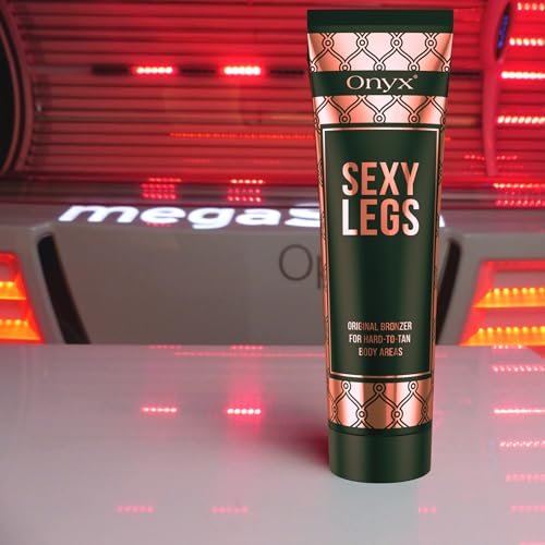 Onyx Sexy Legs Indoor Tanning Lotion with Bronzer - Double Bronzing for Perfectly Tanned Legs & Hard-to-Tan Areas - Fast-Absorbing, Anti-Orange Formula, 5.07 Fl Oz - görsel 8