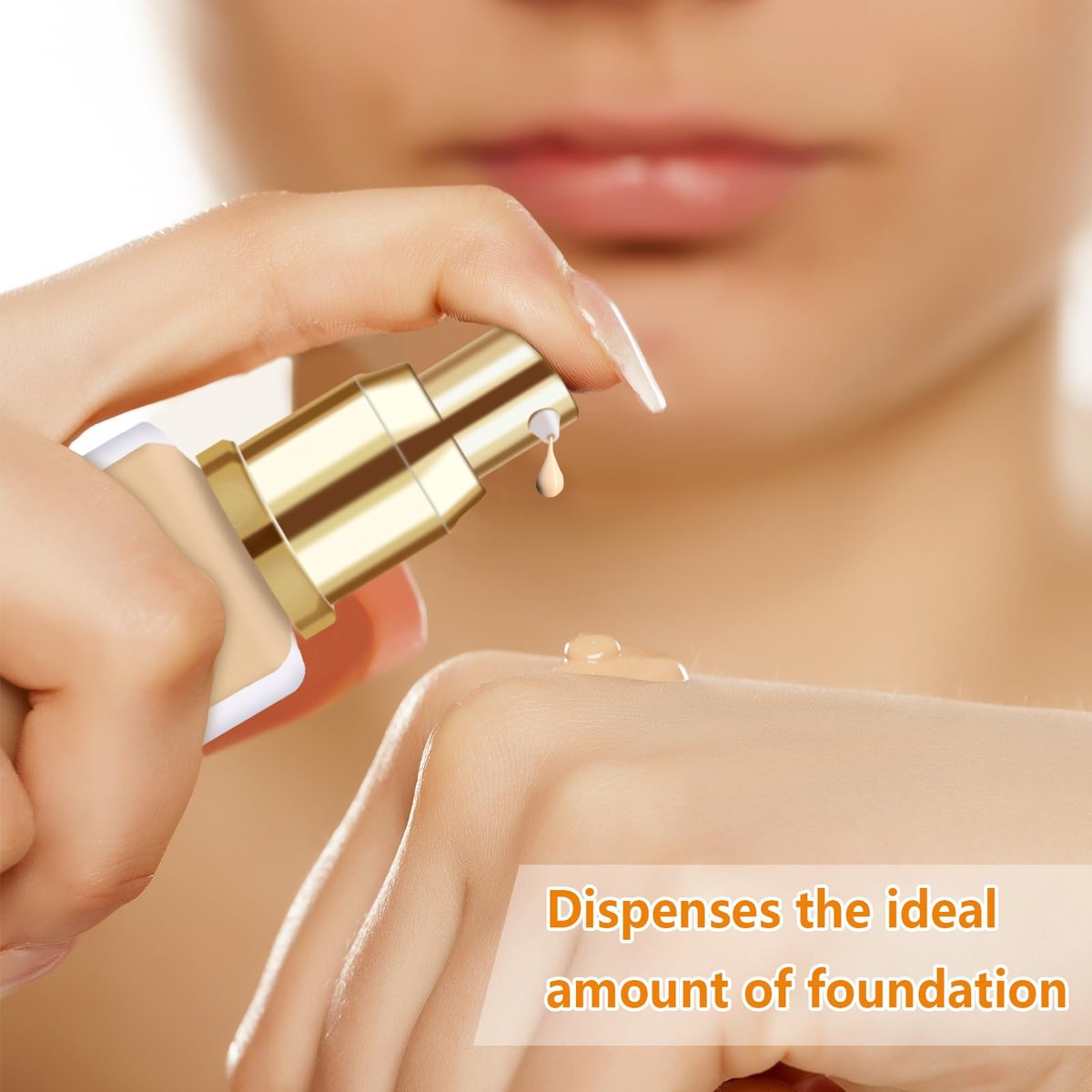 Chris.W 2-Pack Foundation Pump Replacement for Estee Lauder Double Wear Foundation - Gold - görsel 7
