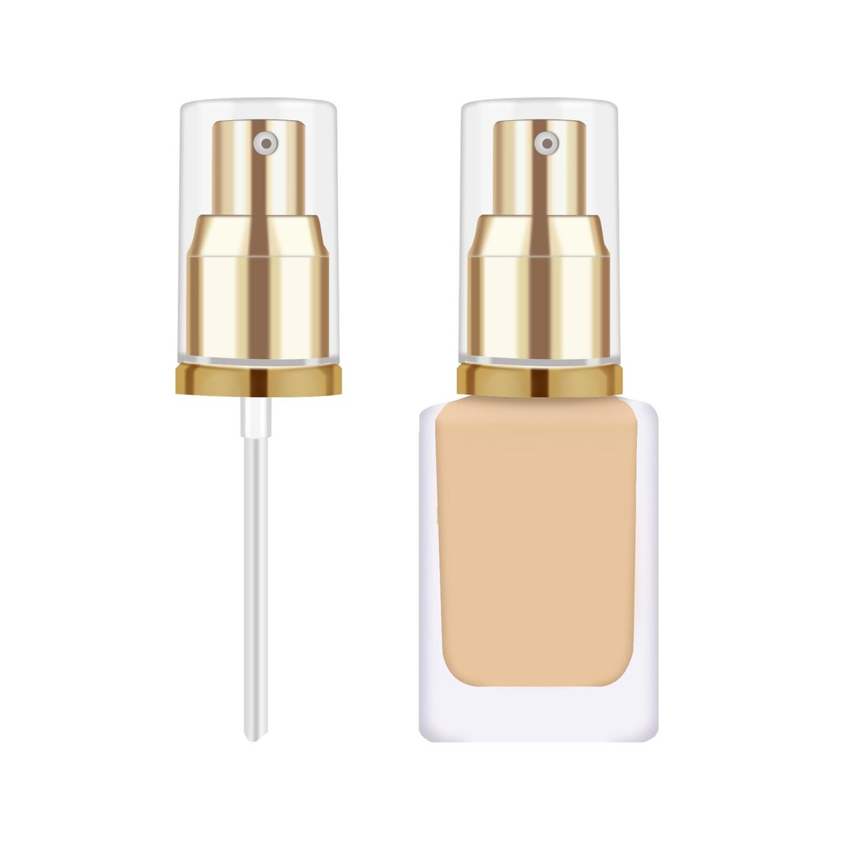 Chris.W 2-Pack Foundation Pump Replacement for Estee Lauder Double Wear Foundation - Gold - görsel 5