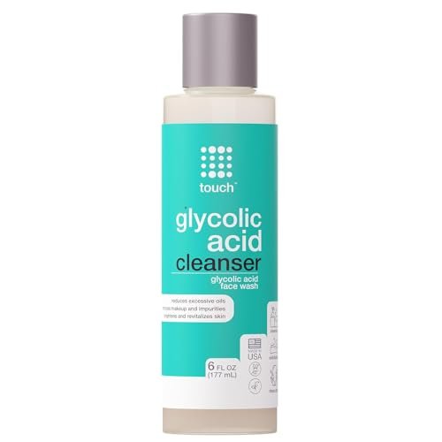 10% Glycolic Acid Face Wash - Exfoliating AHA Cleanser for Anti-Aging, Skin Tone & Texture, Pores & Blackheads - Sulfate Free, Oil Free, Low pH - 6 oz Avelisse