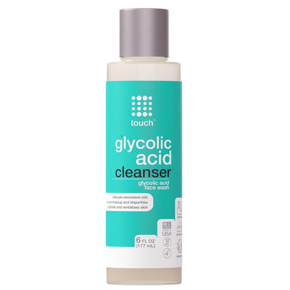 10% Glycolic Acid Face Wash - Exfoliating AHA Cleanser for Anti-Aging, Skin Tone & Texture, Pores & Blackheads - Sulfate Free, Oil Free, Low pH - 6 oz Avelisse