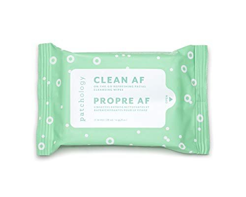 Patchology Clean AF Facial Cleansing Wipes - On-The-Go Refreshing Travel Size Face Wipes for Removing Dirt and Oil - Makeup Remover for Sensitive and Oily Skin (1 Pack, 15 Sheets) - görsel 2