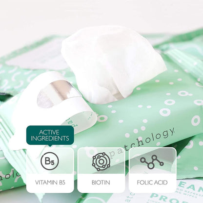 Patchology Clean AF Facial Cleansing Wipes - On-The-Go Refreshing Travel Size Face Wipes for Removing Dirt and Oil - Makeup Remover for Sensitive and Oily Skin (1 Pack, 15 Sheets)