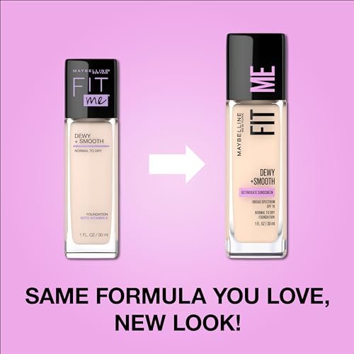 Maybelline Fit Me Dewy + Smooth Liquid Foundation - Warm Nude (128) - 1 fl oz - görsel 4