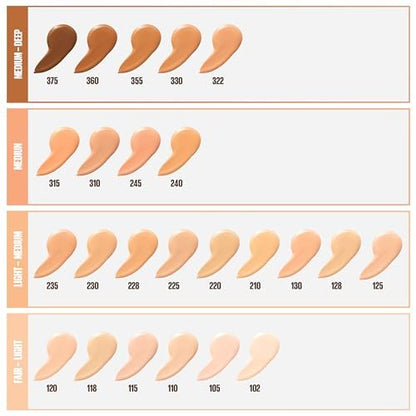 Maybelline Fit Me Dewy + Smooth Liquid Foundation - Warm Nude (128) - 1 fl oz