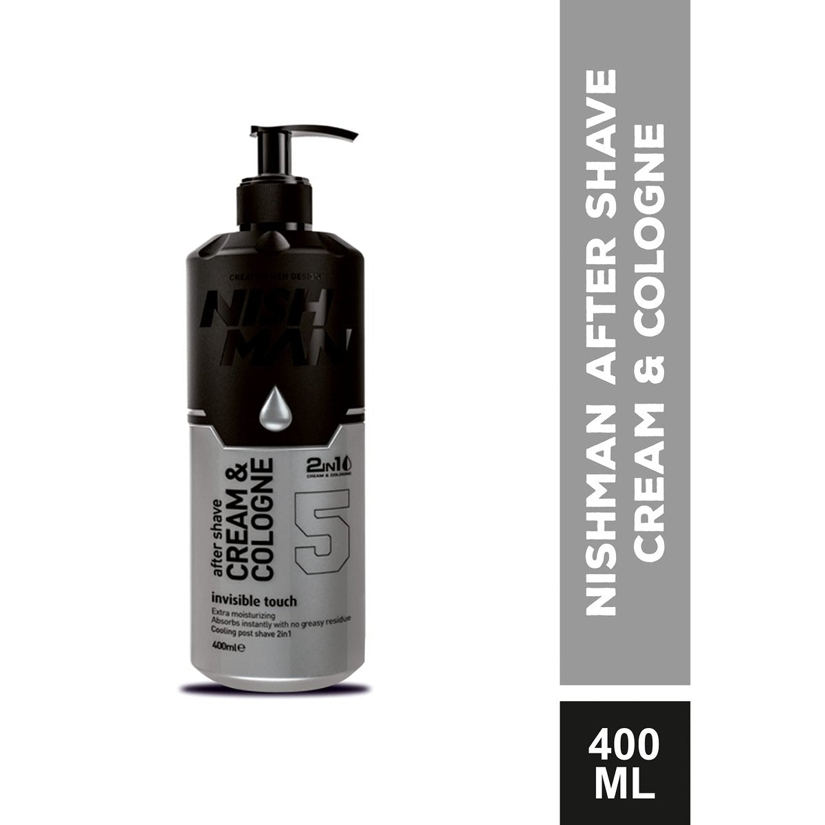 Nishman Cream & Cologne 2-in-1 Invisible Touch 05 - 400 ml - görsel 3