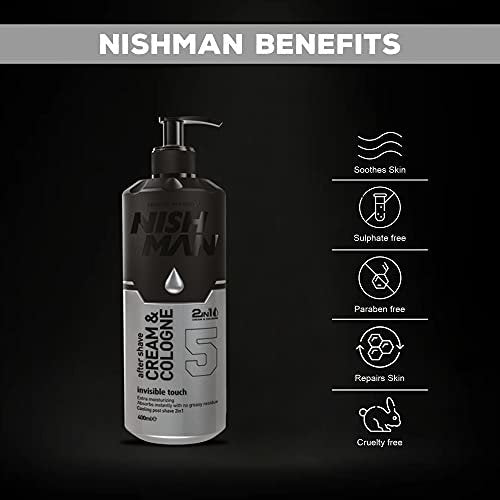 Nishman Cream & Cologne 2-in-1 Invisible Touch 05 - 400 ml - görsel 6