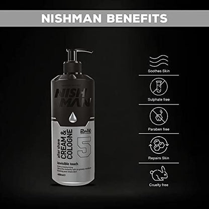 Nishman Cream & Cologne 2-in-1 Invisible Touch 05 - 400 ml
