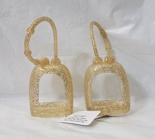 Bath & Body Works PocketBac Hand Sanitizer Holder - Sparkled Gold (2-Pack) Avelisse