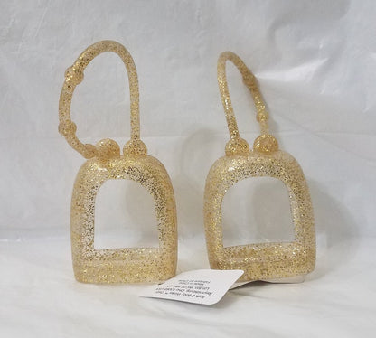 Bath & Body Works PocketBac Hand Sanitizer Holder - Sparkled Gold (2-Pack) Avelisse