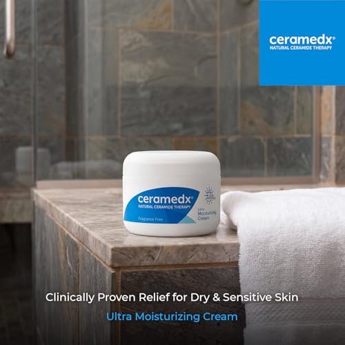 Ceramedx Ultra Moisturizing Natural Ceramide Cream Unscented for Dry, Sensitive Skin, 6 oz Avelisse