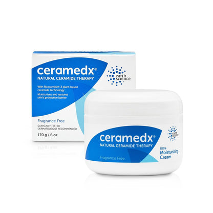 Ceramedx Ultra Moisturizing Natural Ceramide Cream Unscented for Dry, Sensitive Skin, 6 oz Avelisse