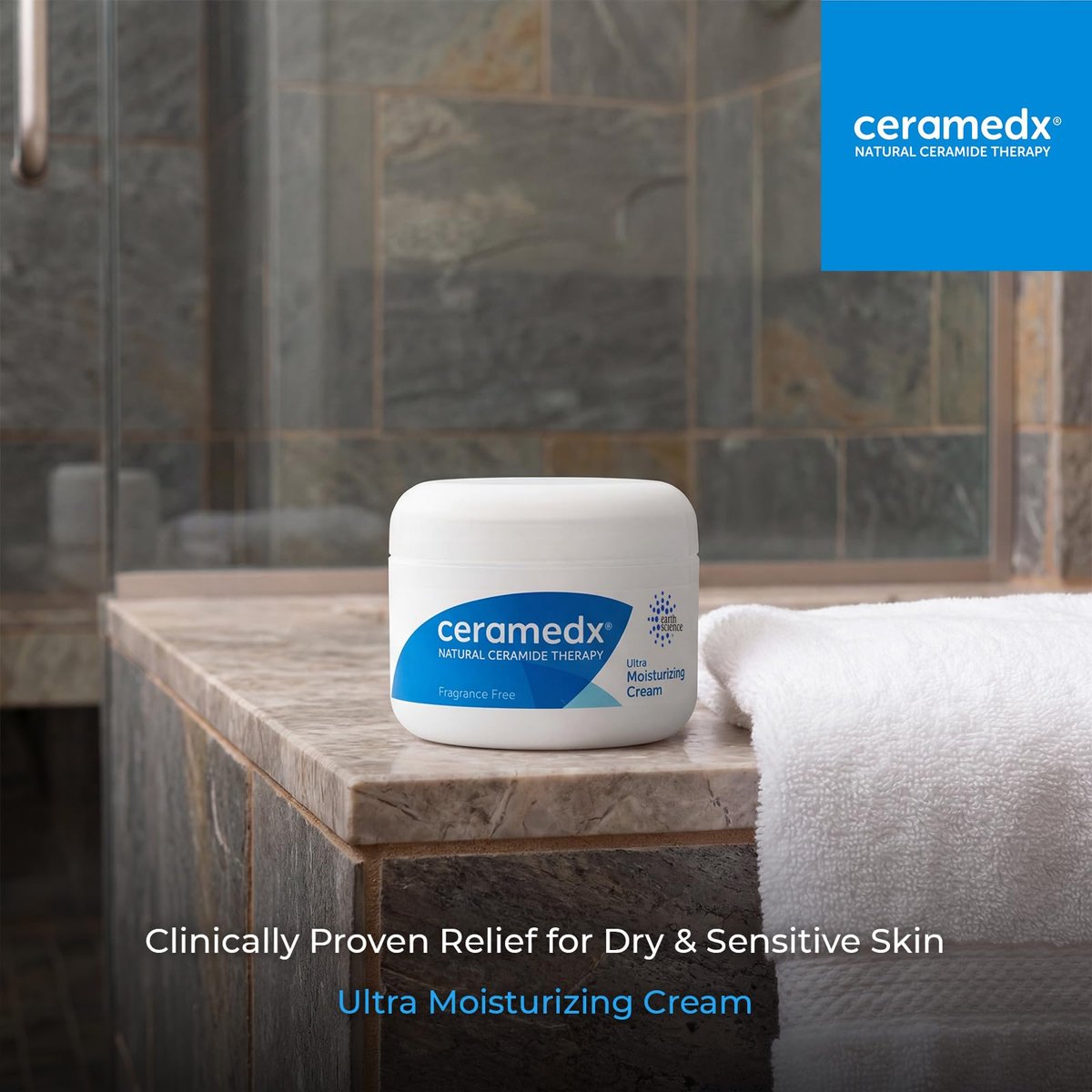 Ceramedx Ultra Moisturizing Natural Ceramide Cream Unscented for Dry, Sensitive Skin, 6 oz Avelisse