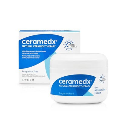 Ceramedx Ultra Moisturizing Natural Ceramide Cream Unscented for Dry, Sensitive Skin, 6 oz Avelisse