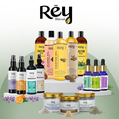 Rey Naturals Cold Pressed Castor Oil for Hair Growth and Skin Care – Pure & Virgin, 200 ml (6.8 Fl Oz) - görsel 14