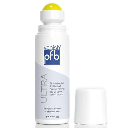 PFB Vanish Ultra Dark Spot Remover & Ingrown Hair Treatment with Chromabright & Shitake Mushroom, Roll-On, 93g Avelisse