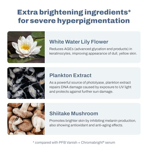PFB Vanish Ultra Dark Spot Remover & Ingrown Hair Treatment with Chromabright & Shitake Mushroom, Roll-On, 93g Avelisse