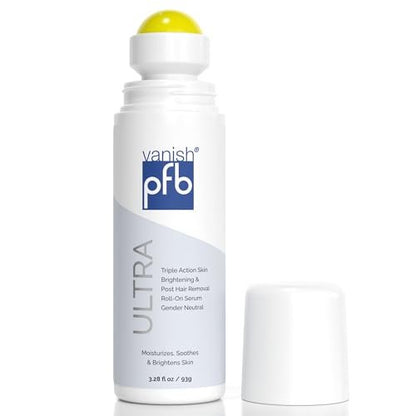 PFB Vanish Ultra Dark Spot Remover & Ingrown Hair Treatment with Chromabright & Shitake Mushroom, Roll-On, 93g Avelisse