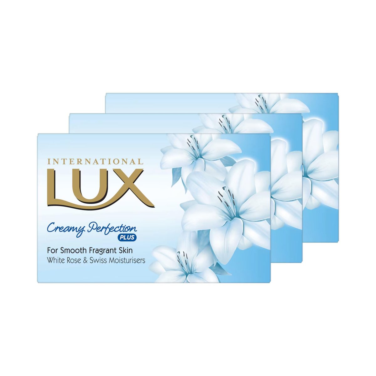 LUX International Creamy Perfection Plus Soap 75 g (Pack of 3) – Gentle & Nourishing Skin Cleansing - görsel 1