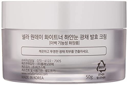 Nella Whitening and Brightening Tone-Up Cream – Fermented Natural Ingredients, Korean Beauty Moisturizer, 50 ml Avelisse