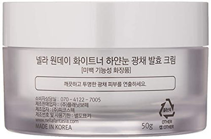 Nella Whitening and Brightening Tone-Up Cream – Fermented Natural Ingredients, Korean Beauty Moisturizer, 50 ml Avelisse
