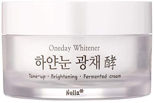 Nella Whitening and Brightening Tone-Up Cream – Fermented Natural Ingredients, Korean Beauty Moisturizer, 50 ml Avelisse
