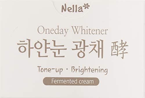 Nella Whitening and Brightening Tone-Up Cream – Fermented Natural Ingredients, Korean Beauty Moisturizer, 50 ml Avelisse