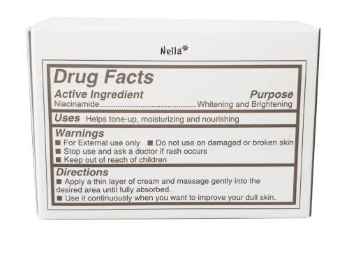 Nella Whitening and Brightening Tone-Up Cream – Fermented Natural Ingredients, Korean Beauty Moisturizer, 50 ml Avelisse