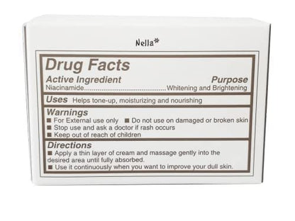 Nella Whitening and Brightening Tone-Up Cream – Fermented Natural Ingredients, Korean Beauty Moisturizer, 50 ml Avelisse