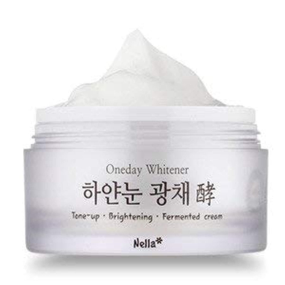 Nella Whitening and Brightening Tone-Up Cream – Fermented Natural Ingredients, Korean Beauty Moisturizer, 50 ml Avelisse