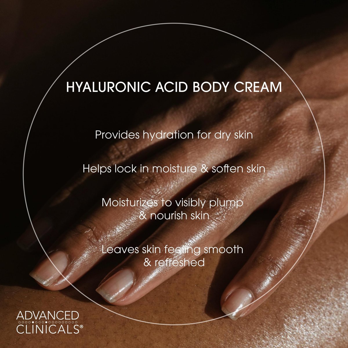 Advanced Clinicals Hyaluronic Acid Moisturizer Body Cream with Vitamin E – Hydrating Cream & Body Lotion for Women & Men, Helps Improve Look of Wrinkles, Dry Skin, Crepey Looking Skin, 16 oz, 2-Pack Avelisse