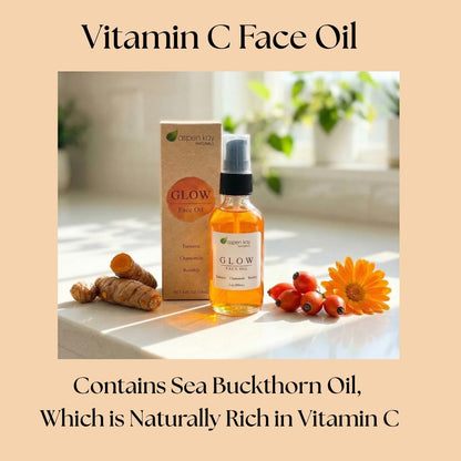 Aspen Kay Naturals Glow - Turmeric & Rosehip Face Oil - Natural & Organic Facial Moisturizer, 2 oz Avelisse