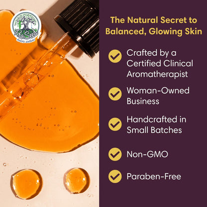 LETHE Vegan Botanical Face Serum with Vitamin C & 50 Natural Extracts – Improve Skin Tone, Firmness & Smoothness – Natural Skincare for Dark Spots & Uneven Skin – 1oz