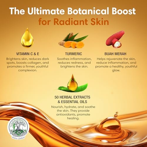 LETHE Vegan Botanical Face Serum with Vitamin C & 50 Natural Extracts – Improve Skin Tone, Firmness & Smoothness – Natural Skincare for Dark Spots & Uneven Skin – 1oz - görsel 8