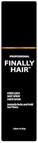Finally Hair Fiber Lock Strong Holding Spray – Alcohol-Free Hair Spray for Thinning Hair, Compatible with Toppik, Xfusion, Febron, Bosley, Nanogen