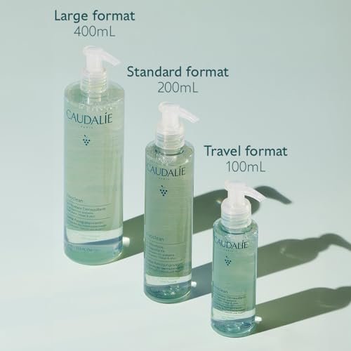 Caudalie Vinoclean Micellar Cleansing Water - 200 mL / 6.7 Fl Oz - Gentle Makeup Remover & Face Cleanser Avelisse