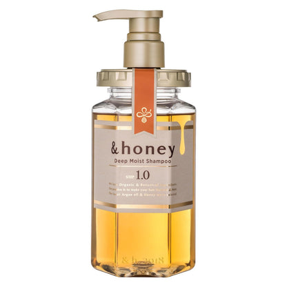 & Honey Deep Moist Shampoo 440ml - Intensely Hydrating & Nourishing Hair Care Avelisse
