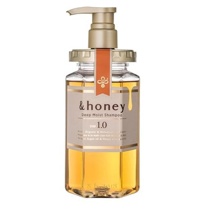 & Honey Deep Moist Shampoo 440ml - Intensely Hydrating & Nourishing Hair Care Avelisse