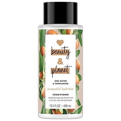 Love Beauty and Planet Purposeful Hydration Shea Butter & Sandalwood Cleansing Conditioner, 13.5 oz Avelisse