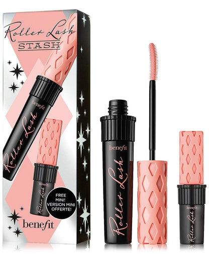 Benefit Roller Lash Mascara Set – Full Size & Mini Travel Size, Black, 0.6 Fl Oz Avelisse