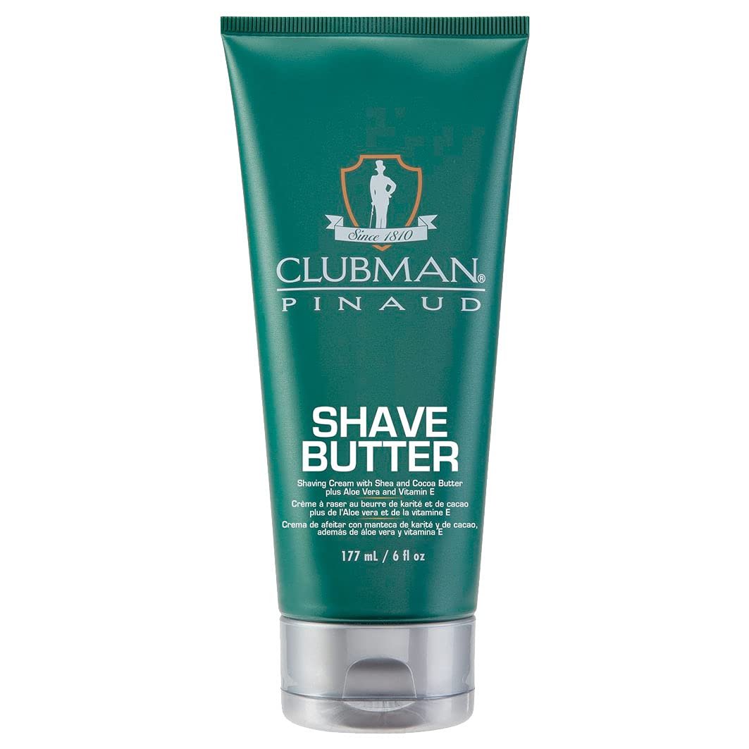 Clubman Pinaud Shave Butter – Enriched with Shea & Cocoa Butter for a Smooth Shave, 6 oz - görsel 1