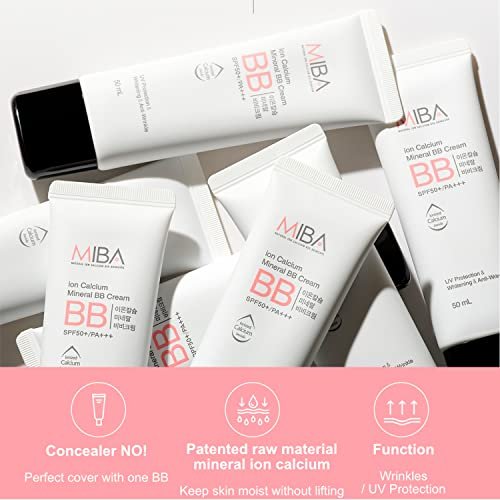 MIBA Ion Calcium Mineral BB Cream 50ml – Long-Lasting Coverage with Skin-Nourishing Minerals - görsel 6